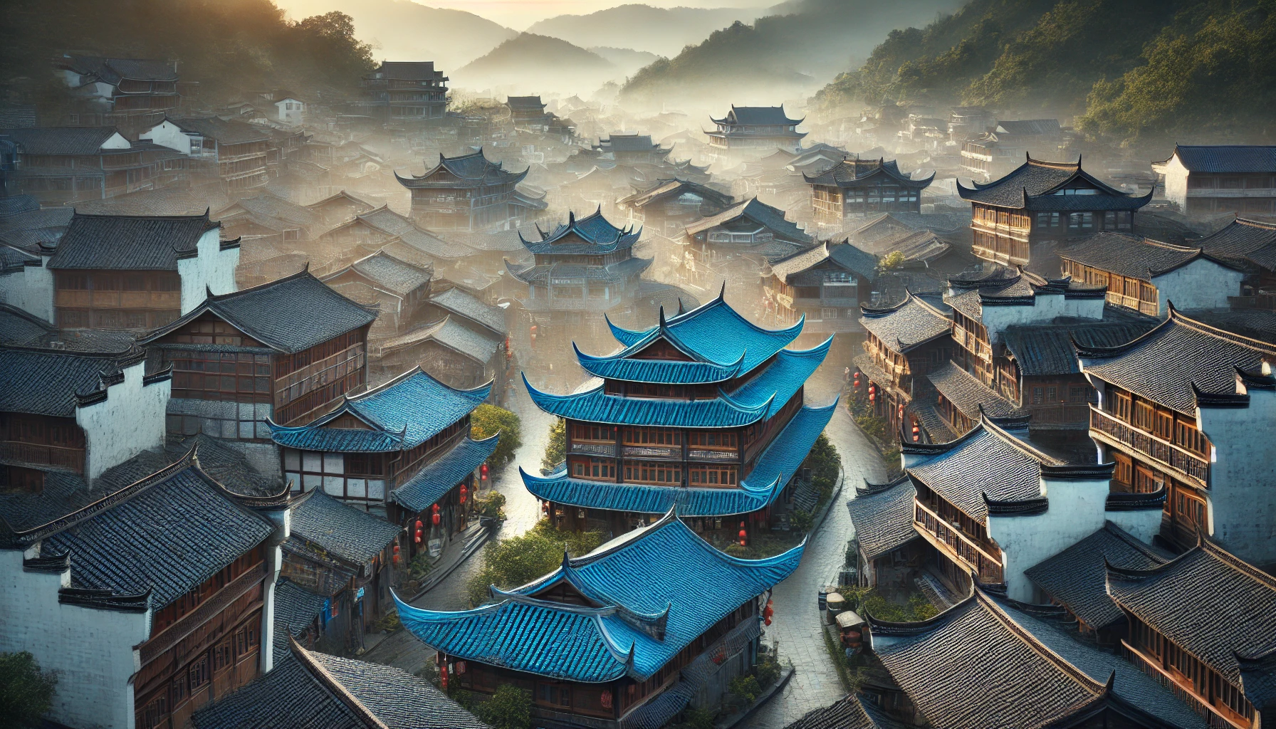 Los chinos pintan los techos de sus casas de azul... ¿cuál es la razón?